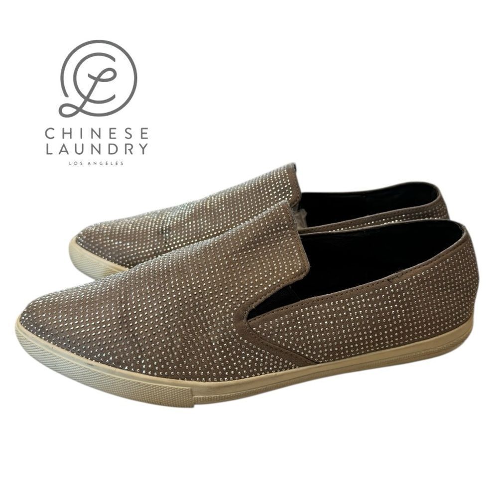 Chinese Laundry Kristin Cavallari Collab Rhinestone Studded Slip-on Sneakers 8